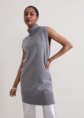 Phase Eight Mila Sleeveless Tabard Dress Grey Canada | FEJZDW-192